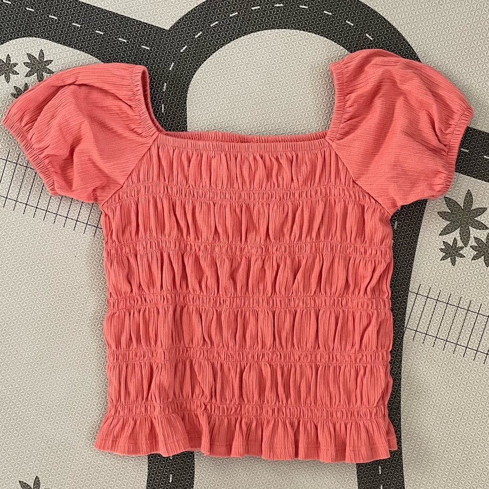 Old Navy Short Sleeve Top Girls size 10 / NWOT / Girls Summer Top / Coral Shirt
